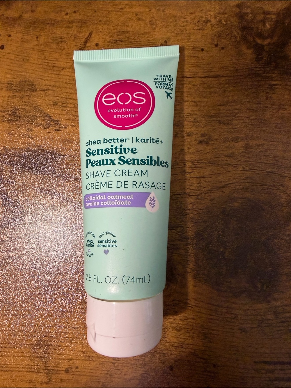 EOS Sensitive Shave Cream 2.5 OZ. NEW